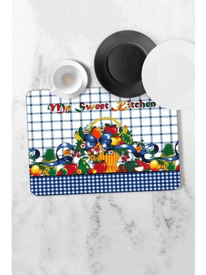 Aymira Home Bulaşik Kurutma Matı Kurulama Kurutma Örtüsü Tezgah Üstü Bulaşıklık 40X50CM Yıkanabilir MAT10