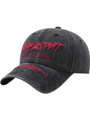Uniquetrenders Unisex Eskitme Bravestart Nakışlı Ayarlanabilir Beyzbol Kep Şapka