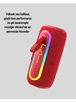 Laraheiser Renkli LED Işıklı Kablosuz Hoparlör IP67 Sertifikalı Yeni Nesil