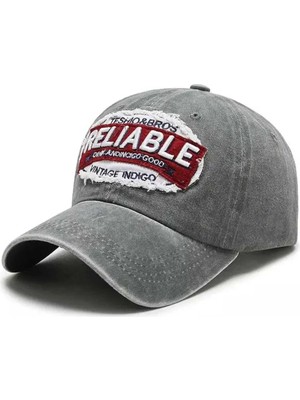 Uniquetrenders Unisex Eskitme Relıable Nakışlı Ayarlanabilir Beyzbol Kep Şapkası