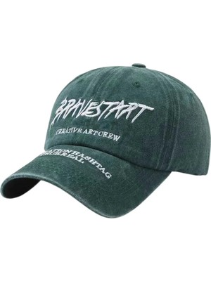Uniquetrenders Unisex Eskitme Bravestart Nakışlı Ayarlanabilir Beyzbol Kep Şapka