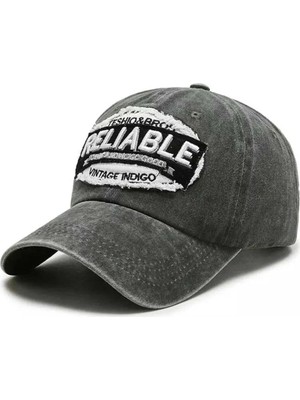 Uniquetrenders Unisex Eskitme Relıable Nakışlı Ayarlanabilir Beyzbol Kep Şapkası