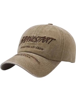 Uniquetrenders Unisex Eskitme Bravestart Nakışlı Ayarlanabilir Beyzbol Kep Şapka