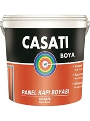 TeknoKapsül Casati Su Bazlı Panel Kapı Boyası Beyaz 0,75 Litre