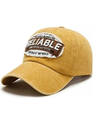 Uniquetrenders Unisex Eskitme Relıable Nakışlı Ayarlanabilir Beyzbol Kep Şapkası