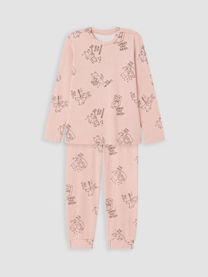 Lcw Pembe Bisiklet Yaka Kız Çocuk Pijama Takım