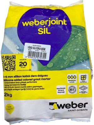 TeknoKapsül Weber Joint Sil 423 Yörük Bej Derz Dolgu 2 kg