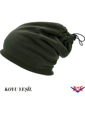 Axe Sportswear Unisex Kışlık Şapka Bere Olabilen Ipli Polar Boyunluk