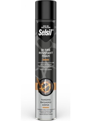 TeknoKapsül Selsil B1 Yangına Dayanıklı Köpük 750 ml