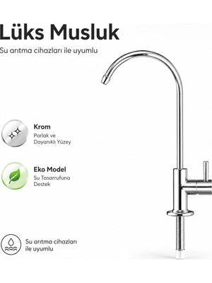 Ozka Concept Su Arıtma Lüks Krom Musluk Eko Model 608506019