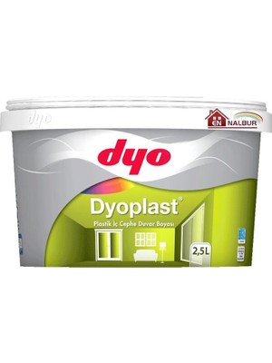 TeknoKapsül Dyo Dyoplast Plastik Iç Cephe Boyası 2,5 Litre Siyah