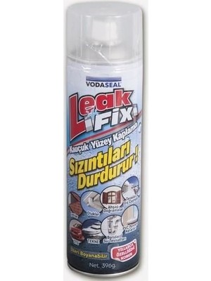 TeknoKapsül Vodaseal Leak Fix Kauçuk Izolasyon Spreyi 396 gr Şeffaf
