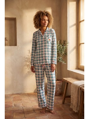 Katia & Bony Kadın Dear Santa Pijama Takımı Yeşil