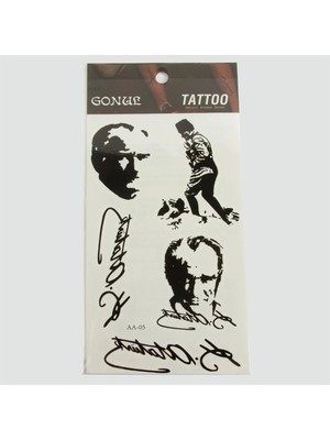 İlk El Grup Ieg™ Mustafa Kemal Atatürk Tattoo Dövme Sticker