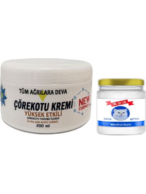 Ozka Concept Çörekotu Çörek Otu Kremi White Box 200 ml + Snow Kitten 50 ml Menthol Balm / Seti