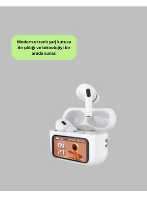 Ruhes Tüm Telefonlarla Uyumlu Anc Özellikli Dokunmatik Bluetooth Kulaklık Yeni Nesil