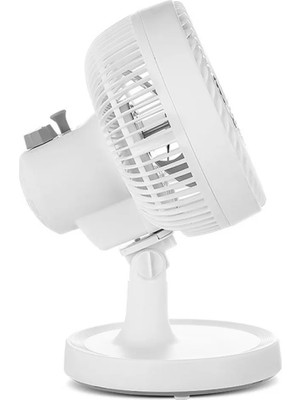 Nurton Masaüstü Mini Fan Sessiz Çalışan 2 Hızlı Otomatik Salınımlı Fan