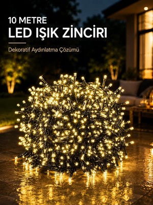 Nurton 10 Metre Gün Işığı LED Işık Hafif ve Taşınabilir Özel Günler Için
