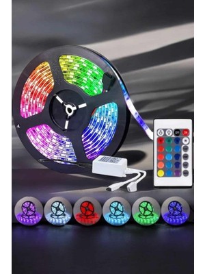 Nurton LED Işık 5 Metre Şerit LED Rgb Işıklı