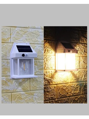Nurton Güneş Enerjili Hareket Sensörlü Duvar Lambası