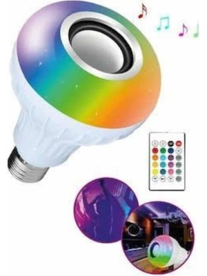 Nurton Bluetooth Hoparlör Akıllı Rgb LED Işık Renk Değiştirme Ses Bombası Ampül Görünümlü
