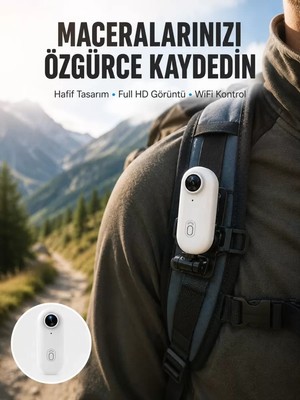 Nemere Ithalat Geniş Açı Lensli Wifi Spor ve Vlog Kamerası Yeni Nesil