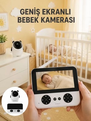 Nemere Ithalat 720P Hd Gece Görüşlü Kablosuz Bebek Kamerası Iki Yönlü Sesli Yeni Nesil