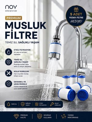 NOY Filtreli Kireç Önleyici Musluk Başlığı