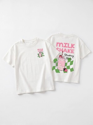 Elibaby Pamuklu Oversize Baskılı Tişört (Kırık Beyaz)