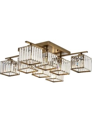 Vivense Avonnı AV-60230-8E Eskitme Kaplama Modern Avize 80 cm