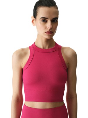 Penti Pembe Seamless Dikişsiz Halter Yaka Askılı Atlet