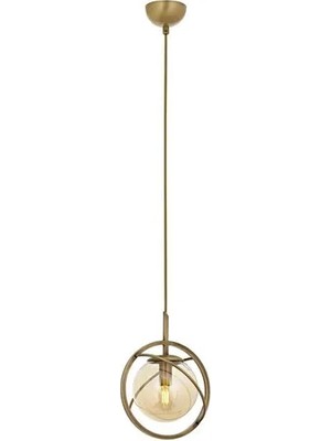 Vivense Avonnı Av 60291 1e Eskitme Kaplama Modern Avize E14 Metal Cam 22 cm