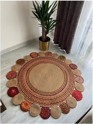 Vivense Milda Jüt Kilim 22, Yuvarlak, El Örgüsü, 120X120