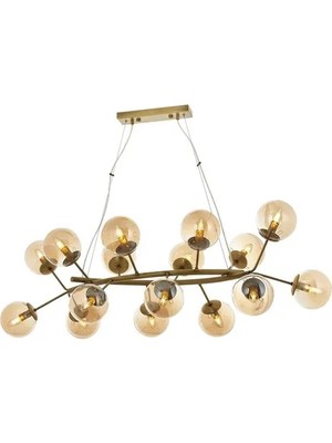Vivense Avonnı AV-60191-16EY Eskitme Kaplama Modern Avize E14 110X90 cm