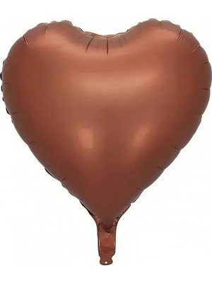 Deha Parti Çikolata Kahve Kalp Folyo Balon 40CM Sevgililer Günü Evlilik Teklifi Romantik Doğum Günü