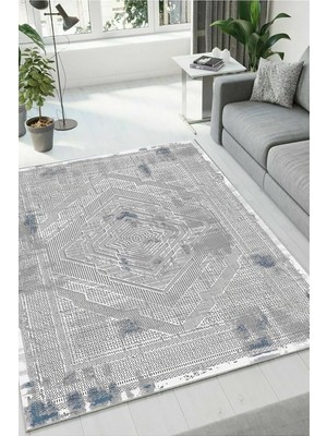 Brf Store Pmstore Yumuşak Yıkanabilir Mutfak Halısı Koridor Oturma Kaymaz Tabanlı Salon Dz-27-Gri DZ-27GRİ40X6