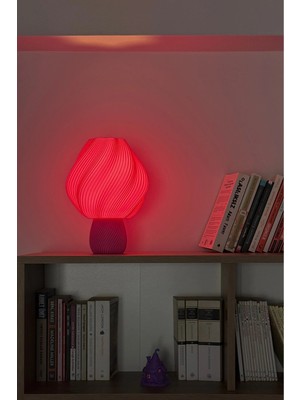 Rumon Renkli Tasarım Abajur Dekoratif Masa Lambası 29 cm | Bubblegum Twist