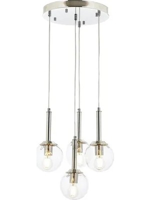 Vivense Avonnı AV-60216-4KT Krom Kaplama Modern Avize 40 cm