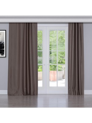 Brf Store Pmstore Gauze Fabric Design Blackout Bej Karartma Özellikli Fon Perde 200 x 260
