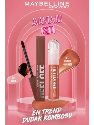 Maybelline New York Lifter Gel - 07 Vanilla Horchata & Super Stay Peel Off - 01 Aura