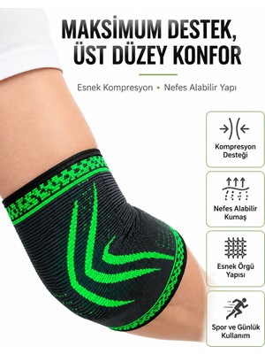 A-Luxe Fitness Dirsekliği Kompresyonlu Dirsek Destekliği Tenisçi Dirseği Spor Koruyucu
