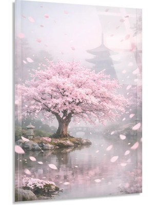 Vitraum Sakura Ağacı Cam Tablo