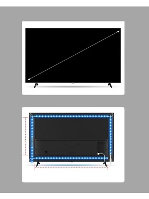 Zero Land Aconcept Tv Arkası LED Şerit Işık Otomatik Açma Kapama Özellikli 2mt