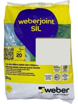 TeknoKapsül Weber Joint Sil 437 Açık Gri Derz Dolgu 2 kg