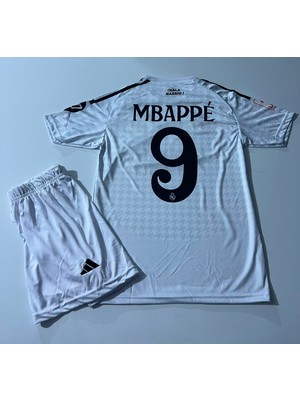 Taner Spor REAL-MADRID-MBAPPE-9-NUMARA-2025-2026-YENI-SEZON-FUTBOL-FORMASI-BEYAZ