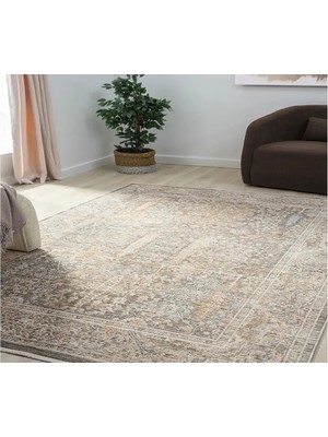 Vivense Perus Antibakteriyel Dokuma Halı, Bej 10202 80X150 cm