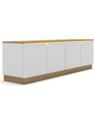 Vivense Bohem 180 cm Tv Ünitesi, Mdf Kapak LED Işıklı Tv Ünitesi