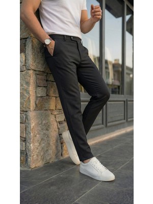 Pomeya  Erkek Slim Fit Dilli Kumaş Pantolon