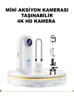 Nemere Ithalat 4K Wifi Spor Kamerası Su Geçirmez Mini Aksiyon Kamera