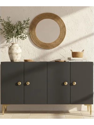 Vivense Simple Konsol, Antrasit, 120 cm